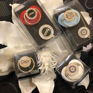 Pacifiers some of them coming with the clip so u can attach to the baby clothes